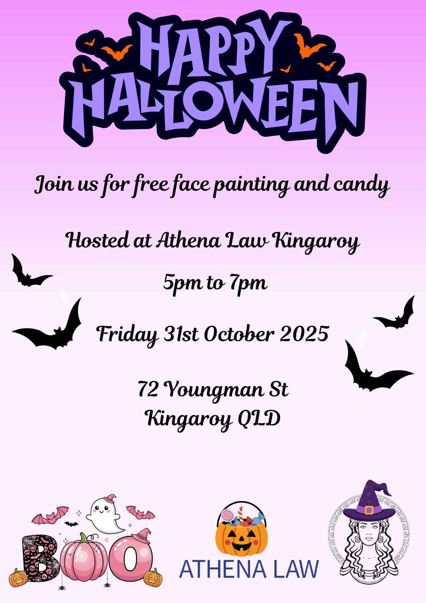 Free face painting Athena Law Flyer.png