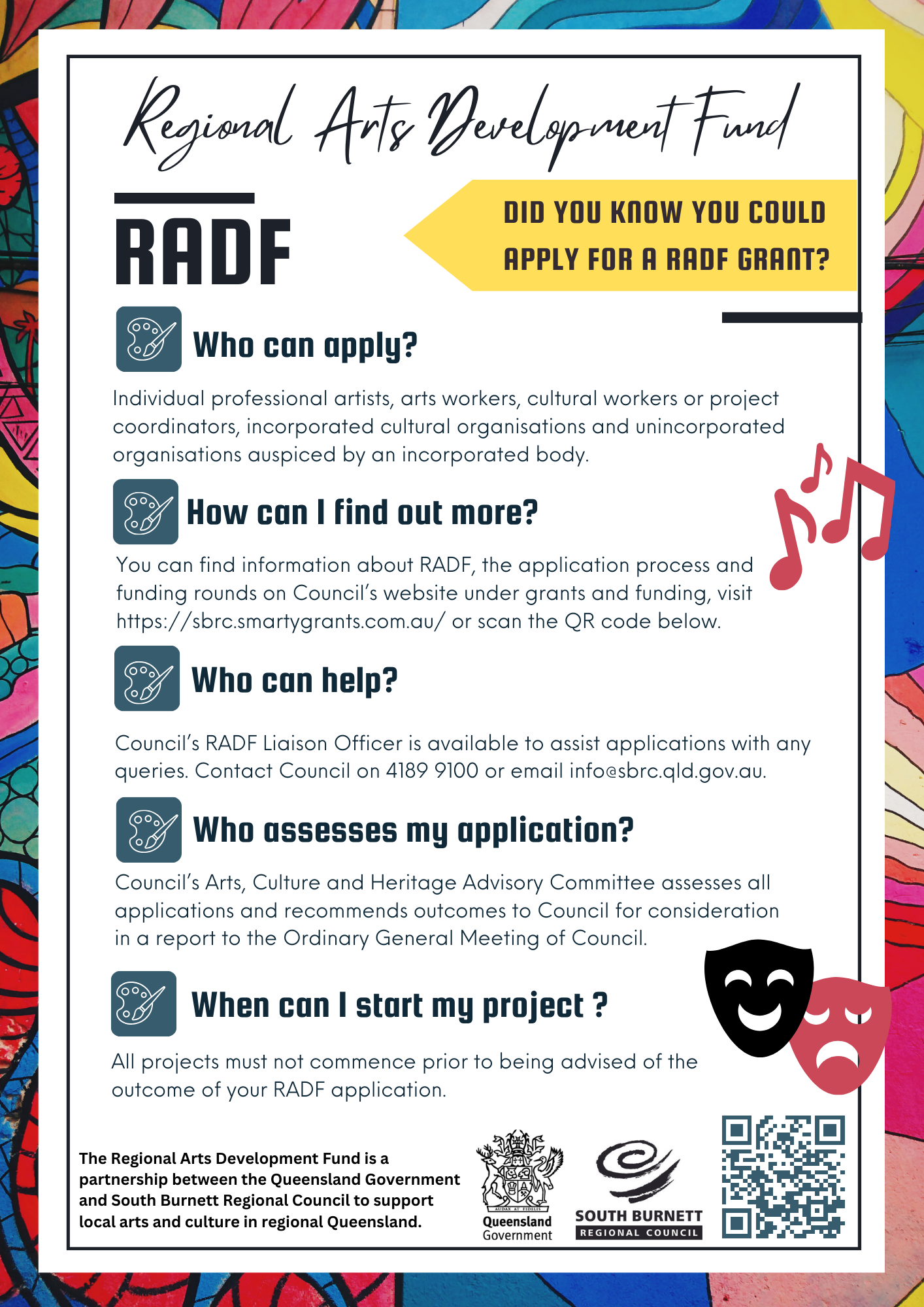 Regional Arts Development Fund Flyer
