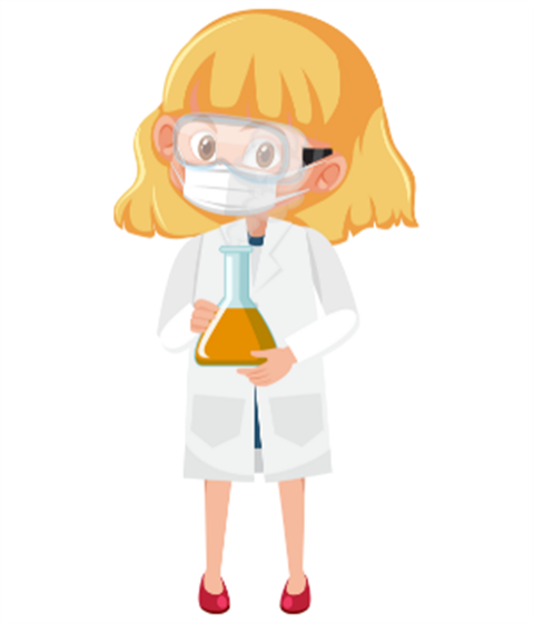 graphic of scientist
