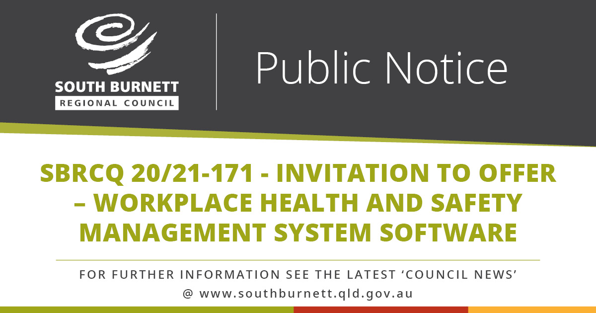 SBRCQ 20/21-171 - Invitation to Offer – Workplace Health and Safety Management System Software
