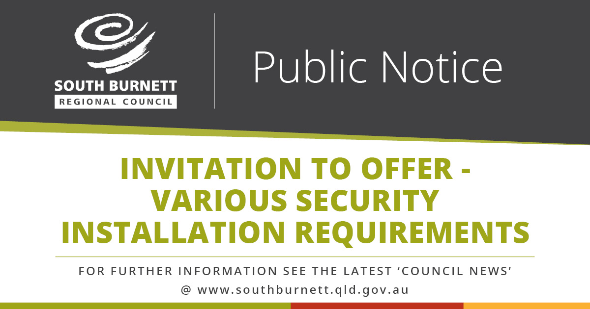Invitation to Offer – Various Security Installation Requirements
