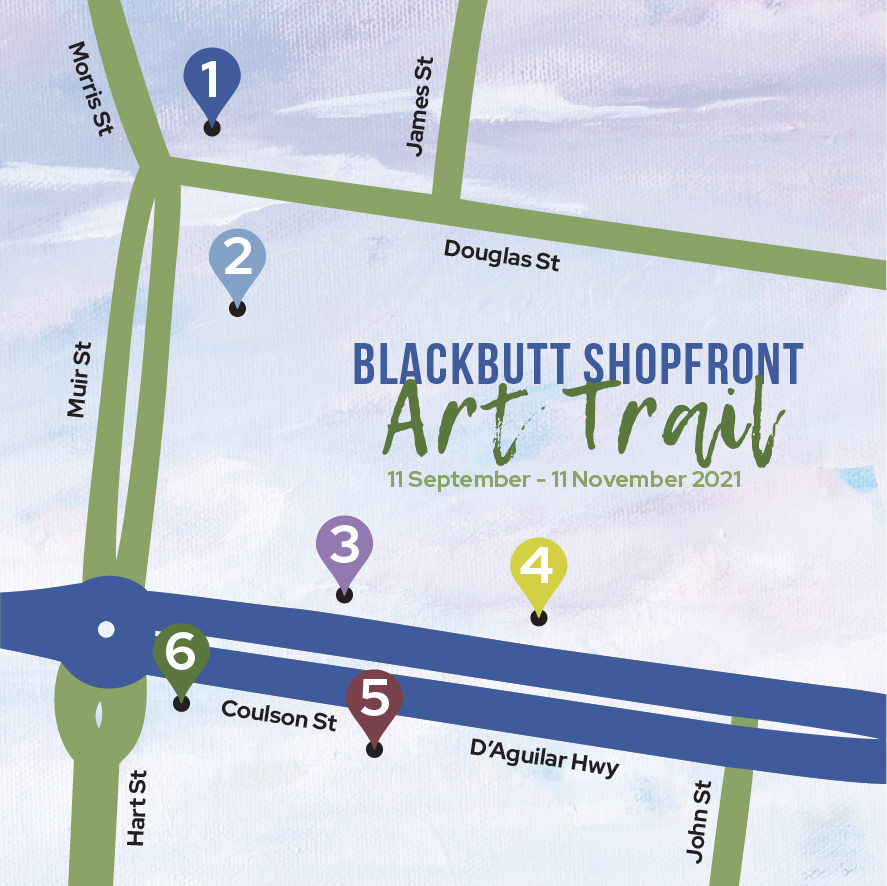 Blackbutt Shopfront Art Trail