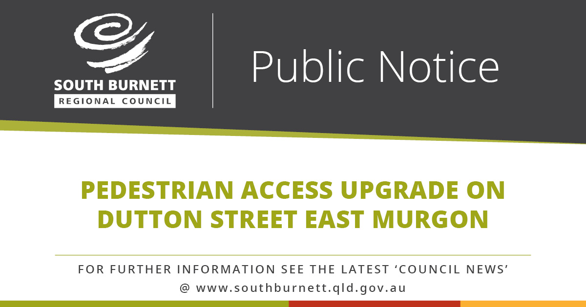 Pedestrian Access Upgrade – Dutton Street East, Murgon