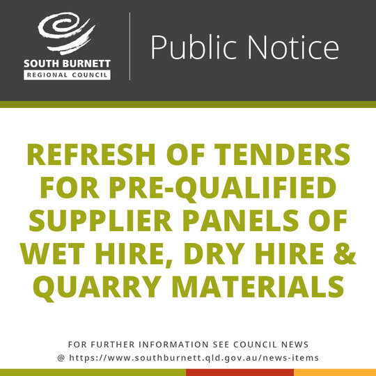 10 11 21 Refresh of tenders for pre qualified supplier panels of wet hire dry hire and quarry materials resized 1