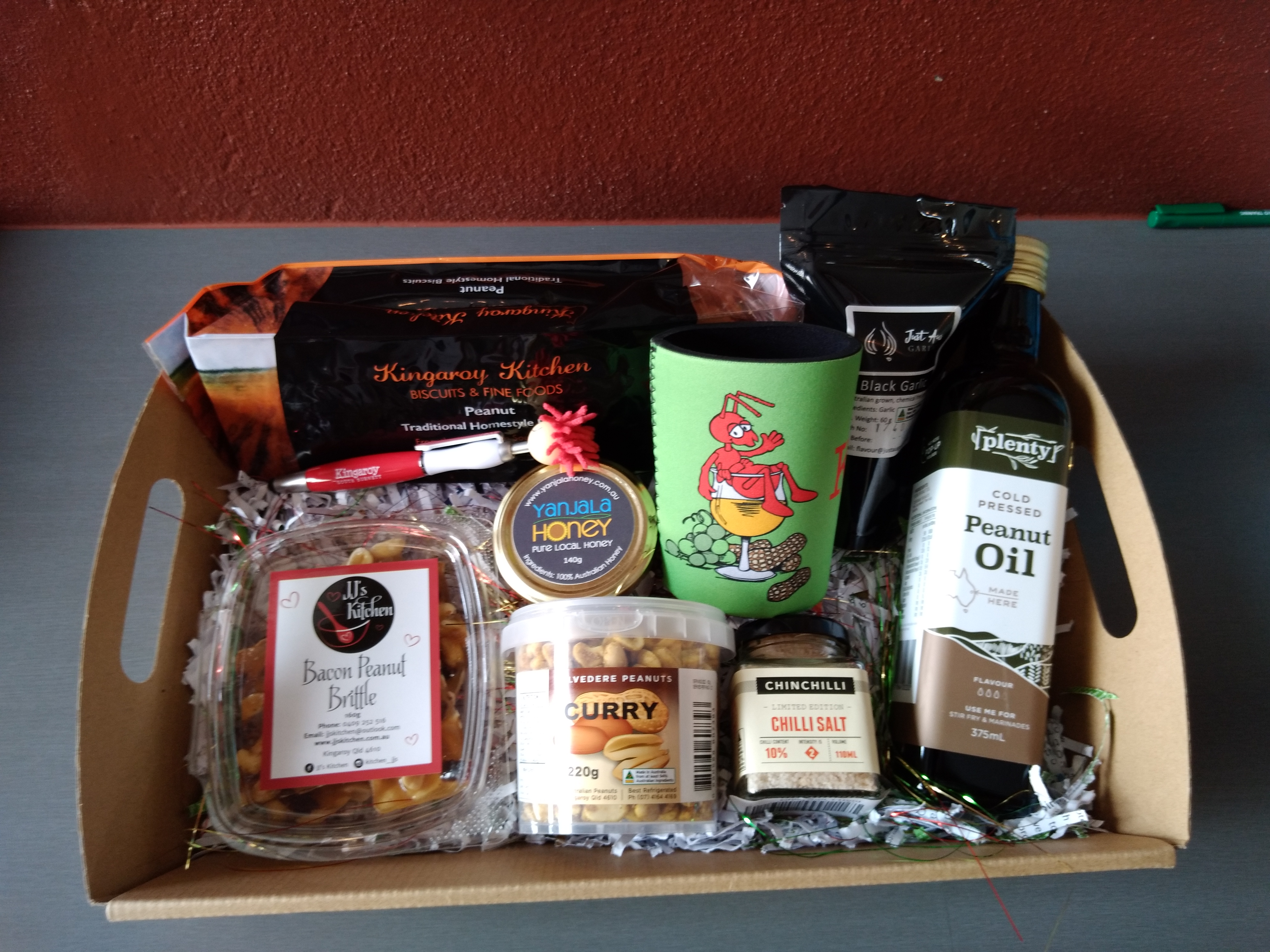Support local by purchasing a Christmas hamper from the Kingaroy Visitor Information Centre