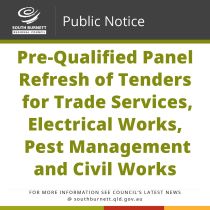 11 04 23 Resized public notice pre qualified panel refresh of tenders for trade services electrical works pest management and civil works