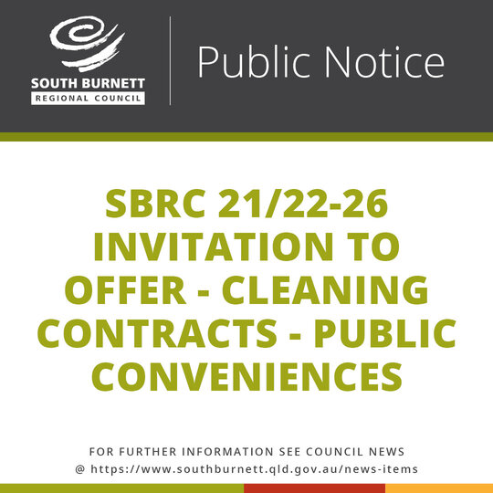 SBRC 21/22-26 Invitation to Offer - Cleaning Contracts - Public Conveniences
