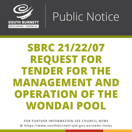 11 11 21 Sbrc 21 22 07 request for tender for the management and operation of the wondai pool resized