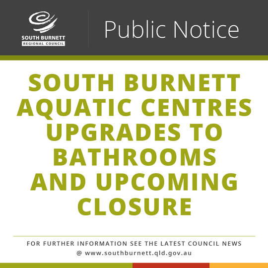 12 11 21 South burnett aquatic centres upgrades to bathrooms and upcoming closure resized