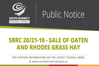 SBRC 20/21 - 10 - Sale of Oaten and Rhodes Grass Hay