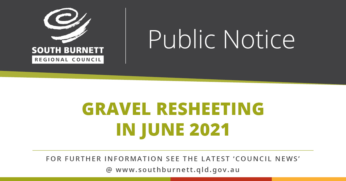 Gravel Resheeting in June 2021