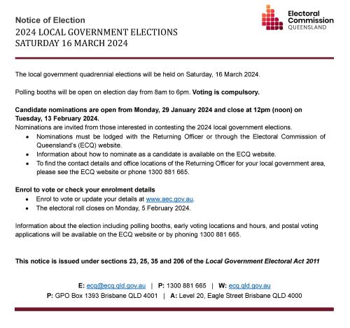 2024 Local government elections notice of election1