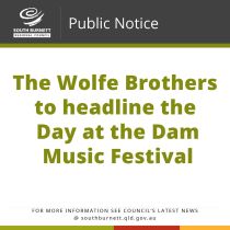 The Wolfe Brothers to headline the Day at the Dam Music Festival
