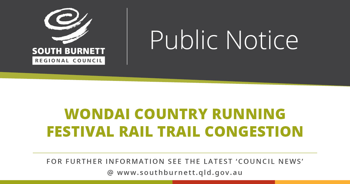 Wondai Country Running Festival Rail Trail congestion