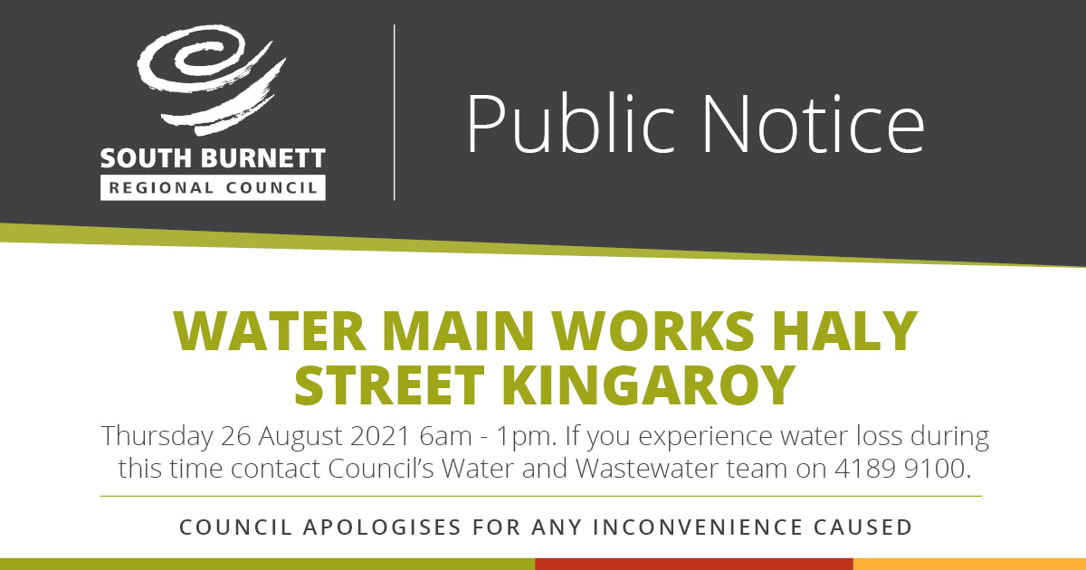 Water Main Testing – Haly Street Kingaroy