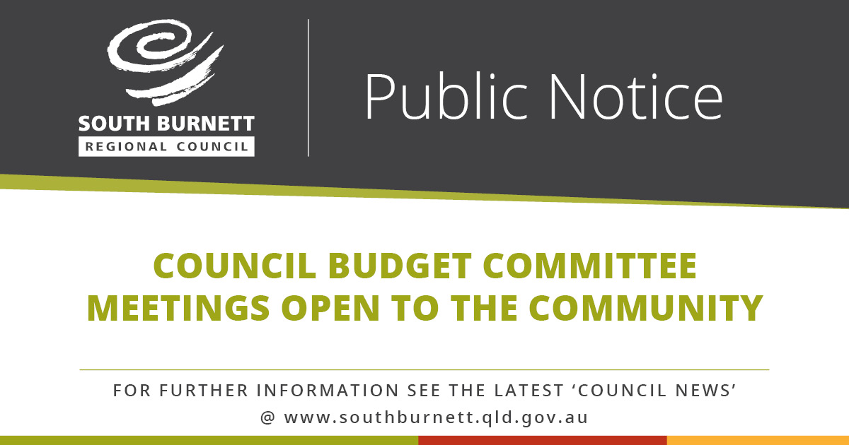 Council budget committee meetings open to the community