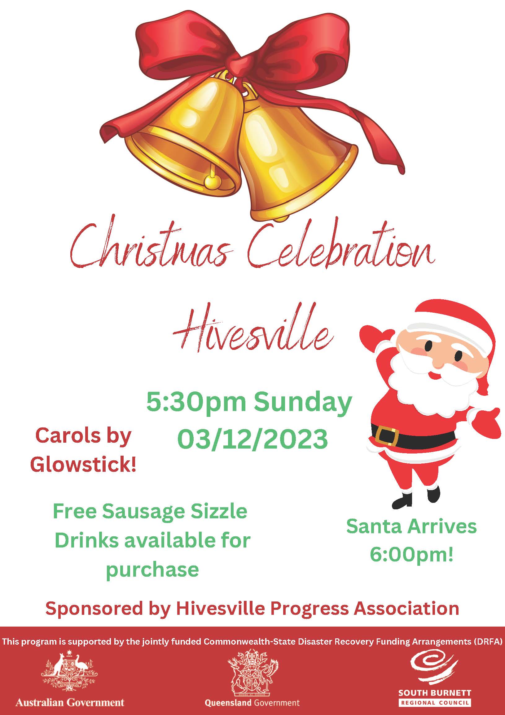 Christmas celebration hivesville flyer