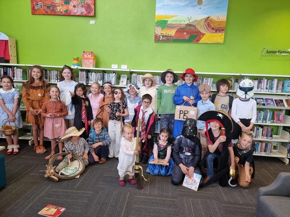 Image: Kingaroy home-schooling group in their Book Week costumes