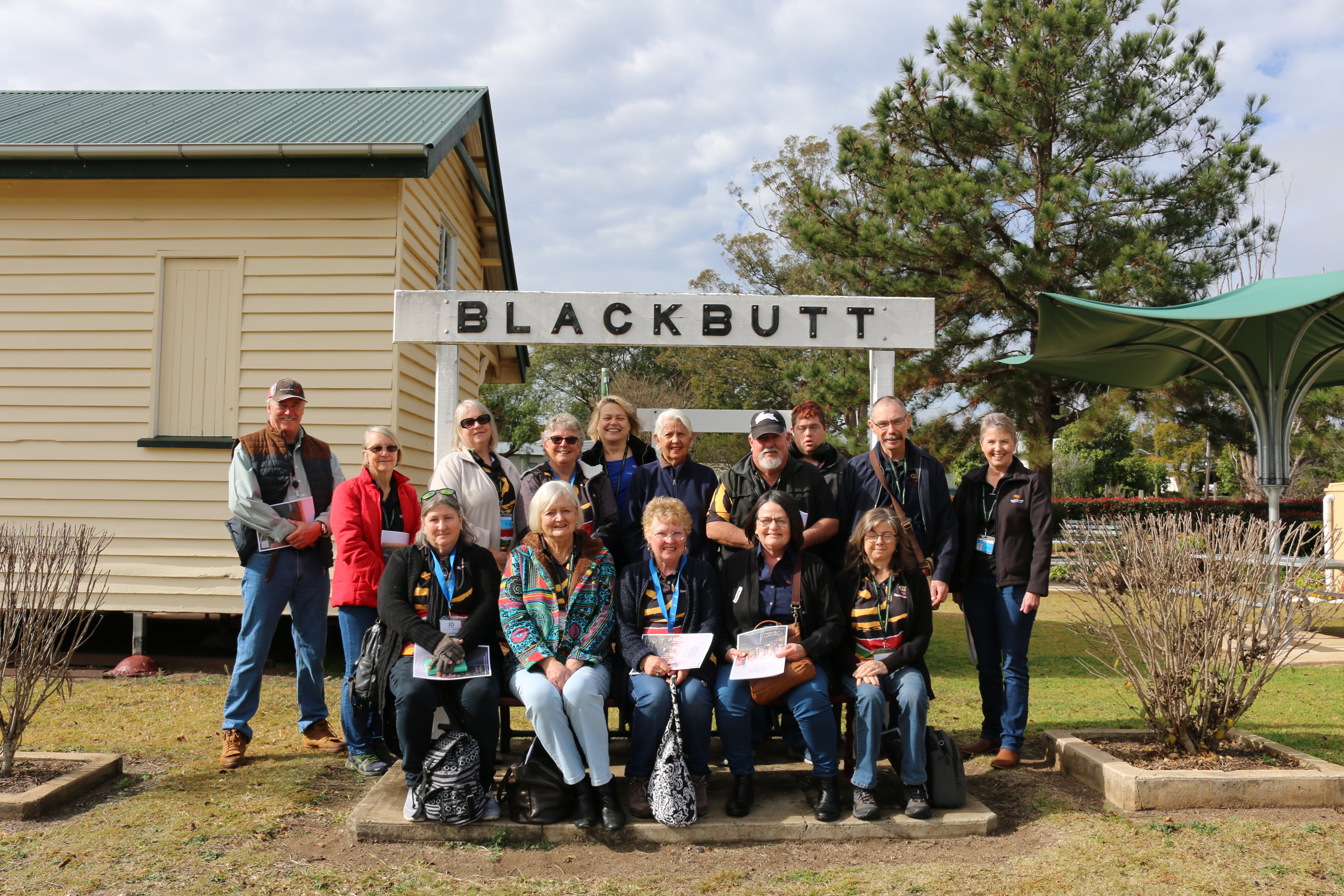 Image: South Burnett volunteers at the Roy Emerson Museum in Blackbutt