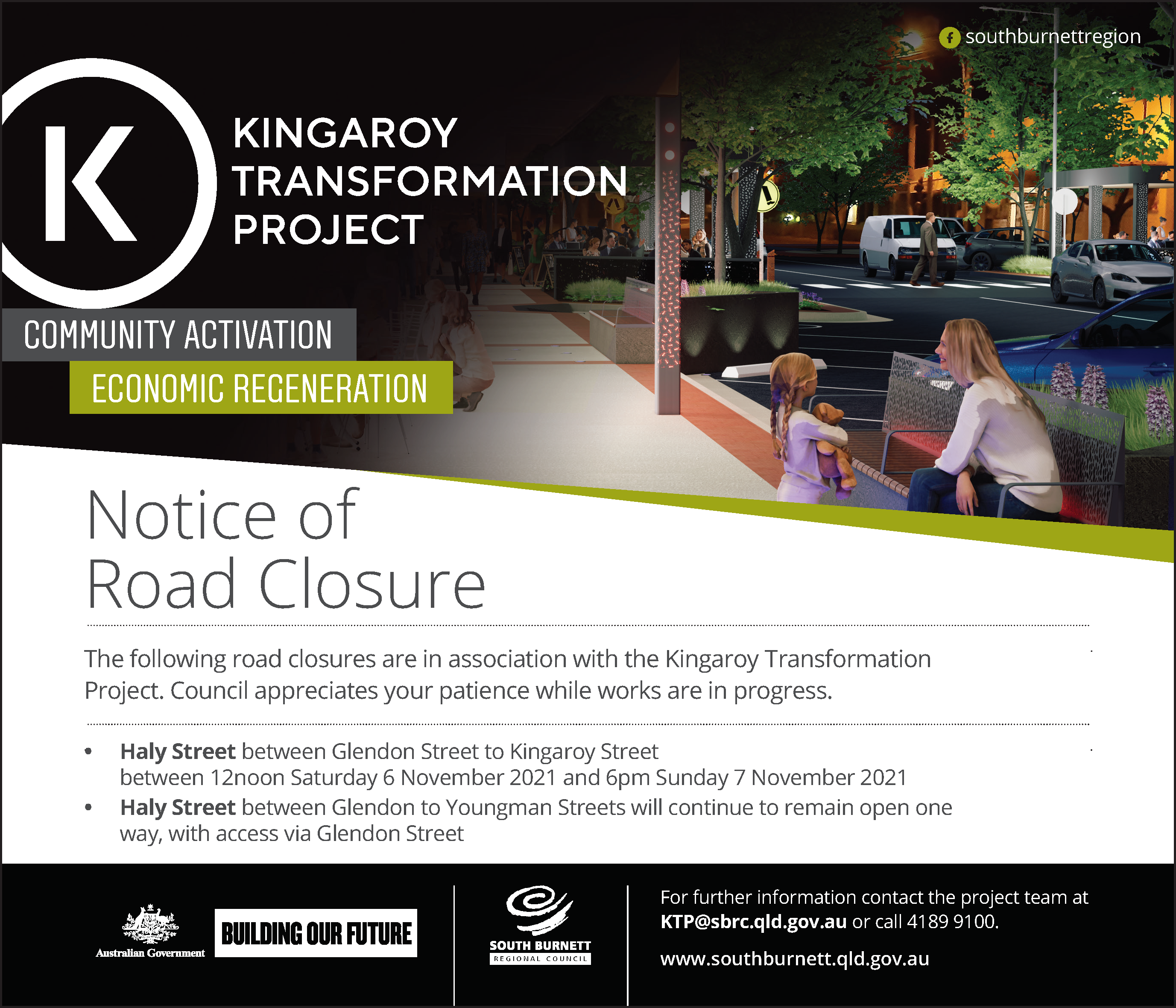 Notice of Weekend Road Closure – Haly Street, Kingaroy