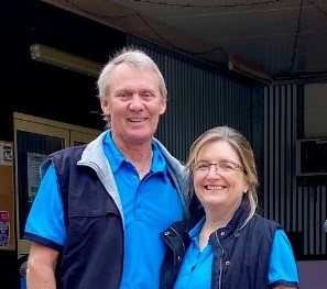 Image: Former Lake Boondooma managers Doug and Kath Hughes