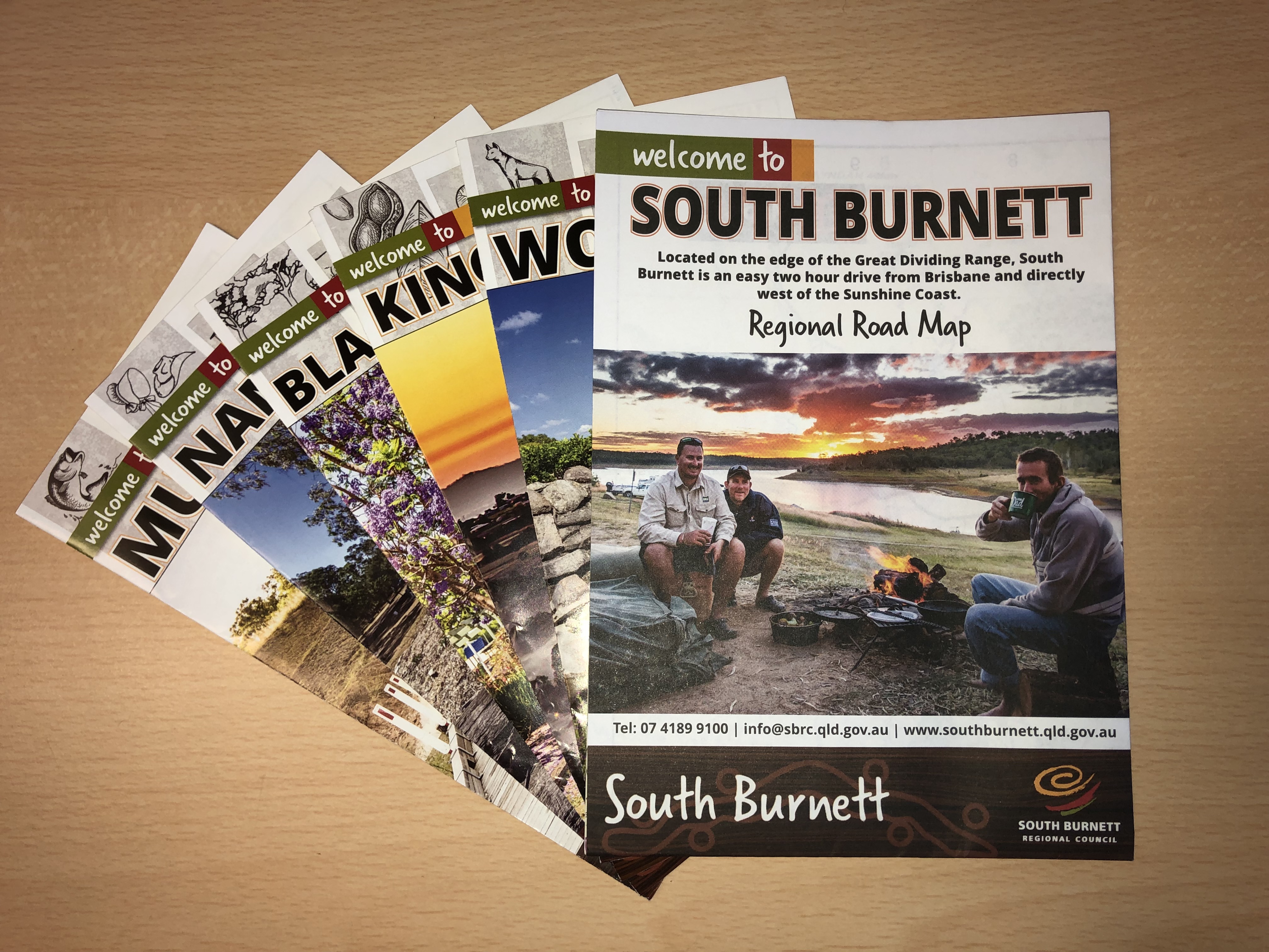Image: New South Burnett regional road map and town guides