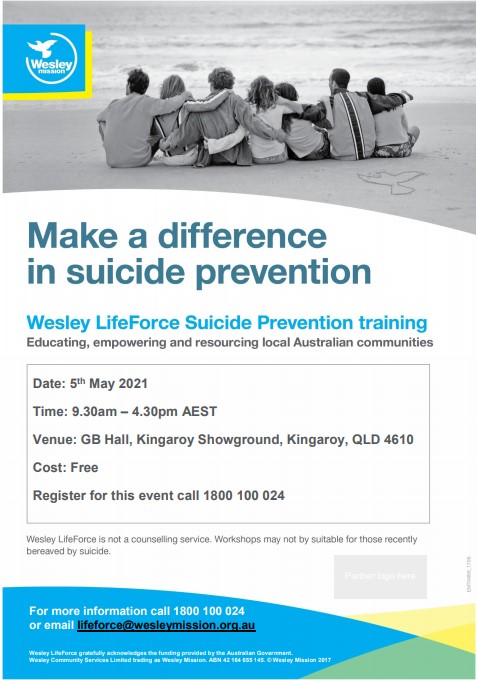 Wesley LifeFore Suicide Prevention Training